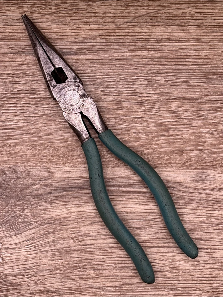 Vintage CHANNELLOCK Nº 317 Alicates Nariz Larga 8" Con Cortador - Hecho en EE. UU. Foto 1 de 2