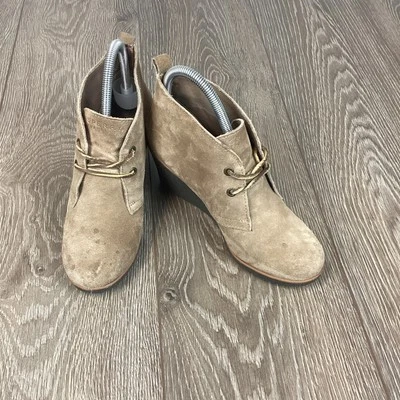 Sperry Harlow Botas Mujer 8 M Marrón Gamuza Cuero Botines Informales Cuña Foto 1 de 4