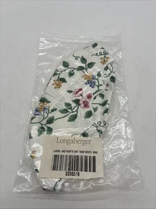 Longaberger Fabric Liner 1999 Mother's Day Tea for two White Vine #2206318 NIP - Picture 1 of 10