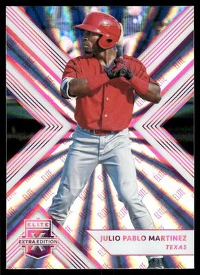 2018 Elite Extra Edition Pink #128 Julio Pablo Martinez - BB - Image 1 of 2
