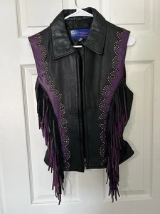 Vance Leathers Fringed Vest Woman’s - Picture 1 of 14