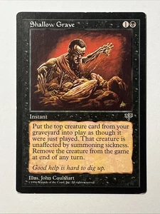 1996 Magic the Gathering Mirage Expansion Shallow Grave LP - Bild 1 von 10