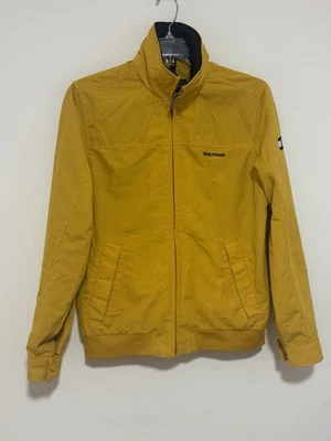 Tommy Hilfiger Chaqueta Amarilla Hombre Pequeña Con Capucha Cortavientos Abrigo Ligero Foto 1 de 4