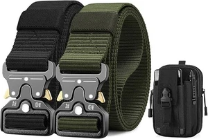 Bestkee 1,5 Zoll Militär Taktischer Gürtel Schwerlast Nylon Tasche - Taille 42"-46" - Bild 1 von 19