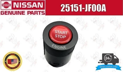 Interruptor de arranque del motor botón de encendido original Nissan R35 GT-R GTR Foto 1 de 4