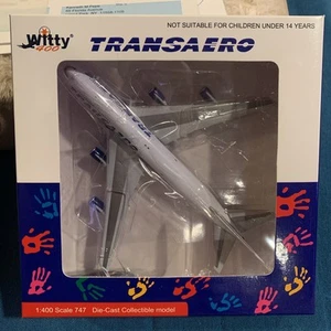 Aeroclassics Transaero Airlines B747-4F6 VQ-BHW Diecast 1/400 Jet Model - Picture 1 of 6