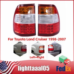 For Toyota Land Cruiser 1998-2007 1 Pair Outer Rear Tail Lights LED Left+Right - Foto 1 di 19