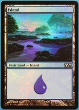 Island (235) FOIL Magic 2011 / M11 NM Basic Land MTG CARD (ID# 197969) ABUGames