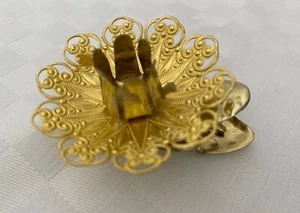 Alter Christbaumschmuck Kerzenhalter ECKARTINA Metall gold 14/21 - Picture 1 of 3