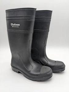 LaCrosse Gummistiefel groß Regen Schlamm wasserdicht Gummi Herren hergestellt in den USA Größe 8 - Bild 1 von 9