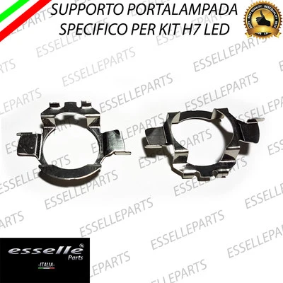 ELT COPPIA ADATTATORI PORTALAMPADE KIT LED H7 PER NISSAN QASHQAI J10