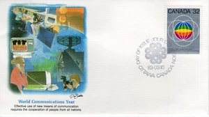 WORLD COMMUNICATION YEAR, 1983 FDC16202 - Picture 1 of 1
