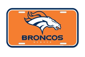 Denver Broncos NFL Wincraft Plastic License Plate  - Picture 1 of 1