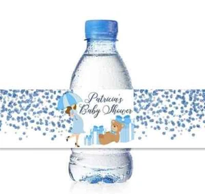 Etiquetas personalizadas para biberones de agua para bebé niño, 25 envolturas para biberones de agua para niño - Imagen 1 de 2