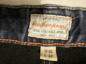 Herren Jeans Blau 40/32 Wetterfest Marke Gefüttert Unikat Vintage Regular Winter - Bild 1 von 10