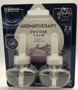 GLADE PLUG-INS aromatherapy choose Calm lavender sandalwood- 2 REFILLS 🎁 - Picture 1 of 2