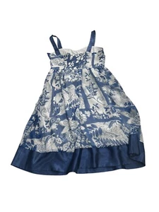 SPICY SUGAR White Blue Floral Sleeveless Dress Women’s Size S Good Condition - Picture 1 of 9
