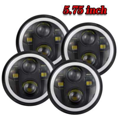 For Ford Gran Torino 1972-1976 4pc Round 5.75" 5-3/4" LED Hi/Lo Headlight - Image 1 of 4
