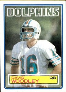 1983 Topps #323 David Woodley NM/M