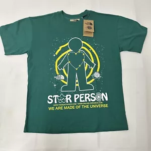 The North Face Online Ceramics Green Star Person T Shirt Size M NEW NWT OC x TNF - Picture 1 of 8