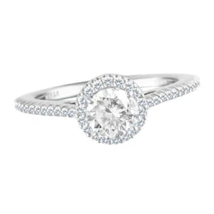 Platinum Ritani 0.23 total diamonds semi-mount to hold 0.75 ct center Shown... - Picture 1 of 11