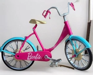 Barbie Dolls Glam Pink Kickstand Bike Includes Helmet 2013 - Picture 1 of 1