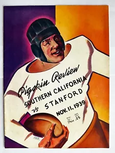 1939 Stanford Indians vs Univ of Southern California USC Program & Ticket Stub - Picture 1 of 6