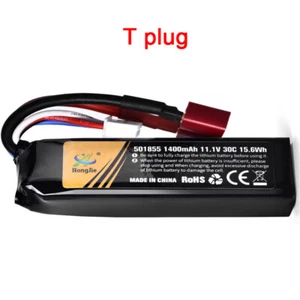 1Pack 11.1V 1400mAh 30C Rechargeable Lipo battery for water gun Toy accessories - Picture 1 of 8