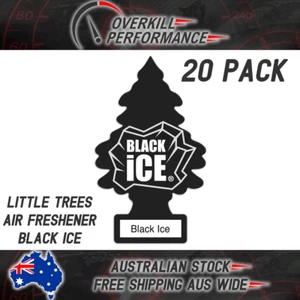 Little Trees Air Freshener Black Ice x 20 (20 Pack) - Car Truck Taxi Home Office - Picture 1 of 1