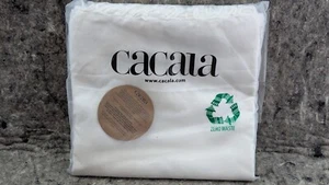 🔥NEW Cacala Lightweight & Thin Turkish Beach Towel 100% Cotton 37" x 70" White - Picture 1 of 14