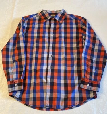 Faded Glory Boys Button Down Long Sleeve Dress Shirt- Size L(10/12) - Image 1 of 4