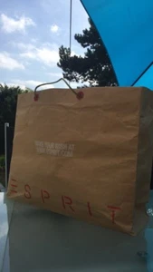 ESPRIT Jeans Tragetasche Werbung Tüte Plastiktüte Sammler Papptasche KLEID - Bild 1 von 12