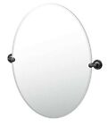 Gatco  Designer II Frameless Oval Mirror, 32 Inch, Matte Black Model 5079MXLG