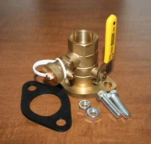1" FNPT Rotating Flanged Ball Valve with Purge - Picture 1 of 1