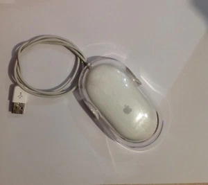 Weiß/Klar Apple Verkabelt USB Maus - M5769 - Bild 1 von 3