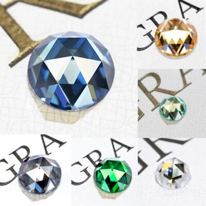 Rosen Klassisch Schnitt Lose Moissanit Original Farbe VVS1 Edelstein Zertifikat - Imagen 1 de 18