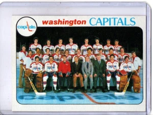 1978-79 TOPPS #208 WASHINGTON CAPITALS TEAM CARD - Imagen 1 de 2