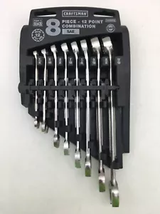 CRAFTSMAN (46992) - 8 Piece Standard Combination Wrench Set in Holder (USA) - Picture 1 of 11