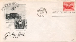 SCOTT#: C33 DC-4 SKYMASTER 5¢ MAR 26 1947 WASHINGTON DC FIRST DAY COVER FDC BX7 - Picture 1 of 1