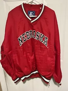 Nebraska Cornhuskers Starter Pullover Jacke - Rot - Herren XL - Bild 1 von 9