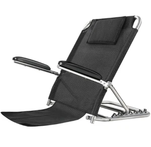 Steel Folding Adjustable Angle Bed Backrest Support Frame With Armrests OL23 - Picture 1 of 6
