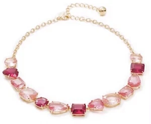 Kate Spade Vegas Jewels Collar Necklace, Fuchsia-multi (pink, red), NWT - Picture 1 of 11