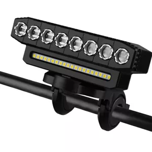 Fahrrad Beleuchtung LED Set USB Fahrradlicht Wasserdicht mit Fahrradklingel DE - Bild 1 von 11