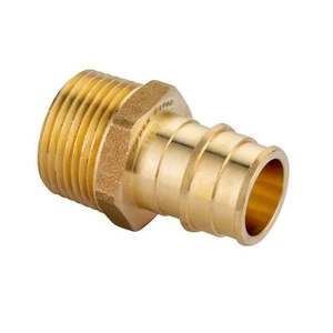 EFIELD Male Adapter 1"x1" Pex A Expansion 2 To 100 Packs Brass Fitting Lead Free - Picture 1 of 16