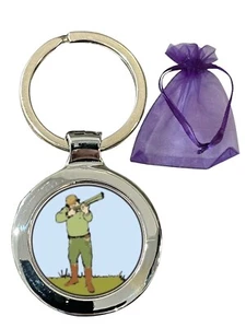 Shotgun Shooter Personalised Beta Keyring in Gift Bag - Photo 1/3