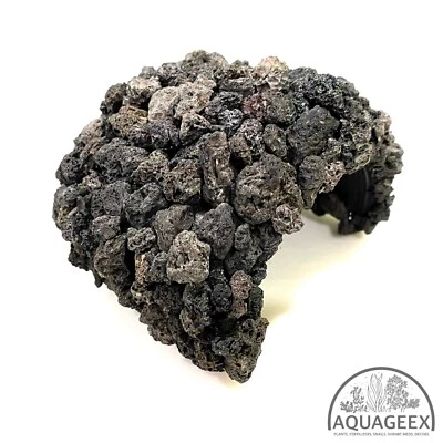 ROCK CAVE BLACK HAND MADE AQUARIUM DECORATION FISH TANK  FRY PLECO SHRIMP APISTO - Image 1 of 4