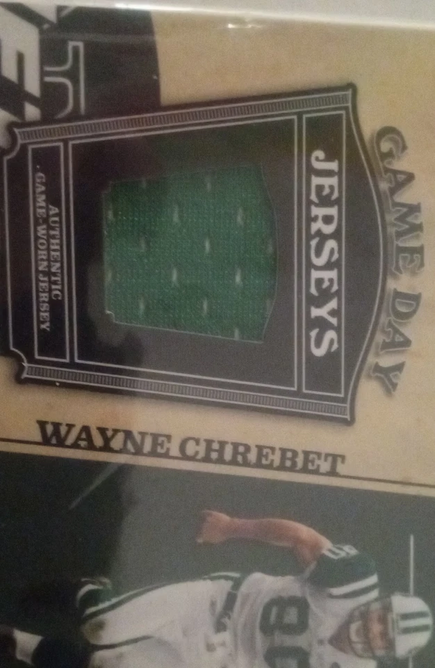 2004 Playoff Prestige - Gameday Jerseys Wayne Chrebet #GJ-37 (MEM) - Image 1 of 1