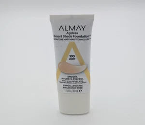 Almay Ageless Smart Shade Foundation 100 Light Skintone Matching Makeup 1 fl oz - Picture 1 of 2