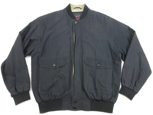 Mens XL Paul & Shark Silk Blend bomber jacket navy blue - Picture 1 of 10