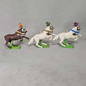 Set of 3 Vintage 1971 Britain's LTD Deetail Medieval Horses England - Picture 1 of 20